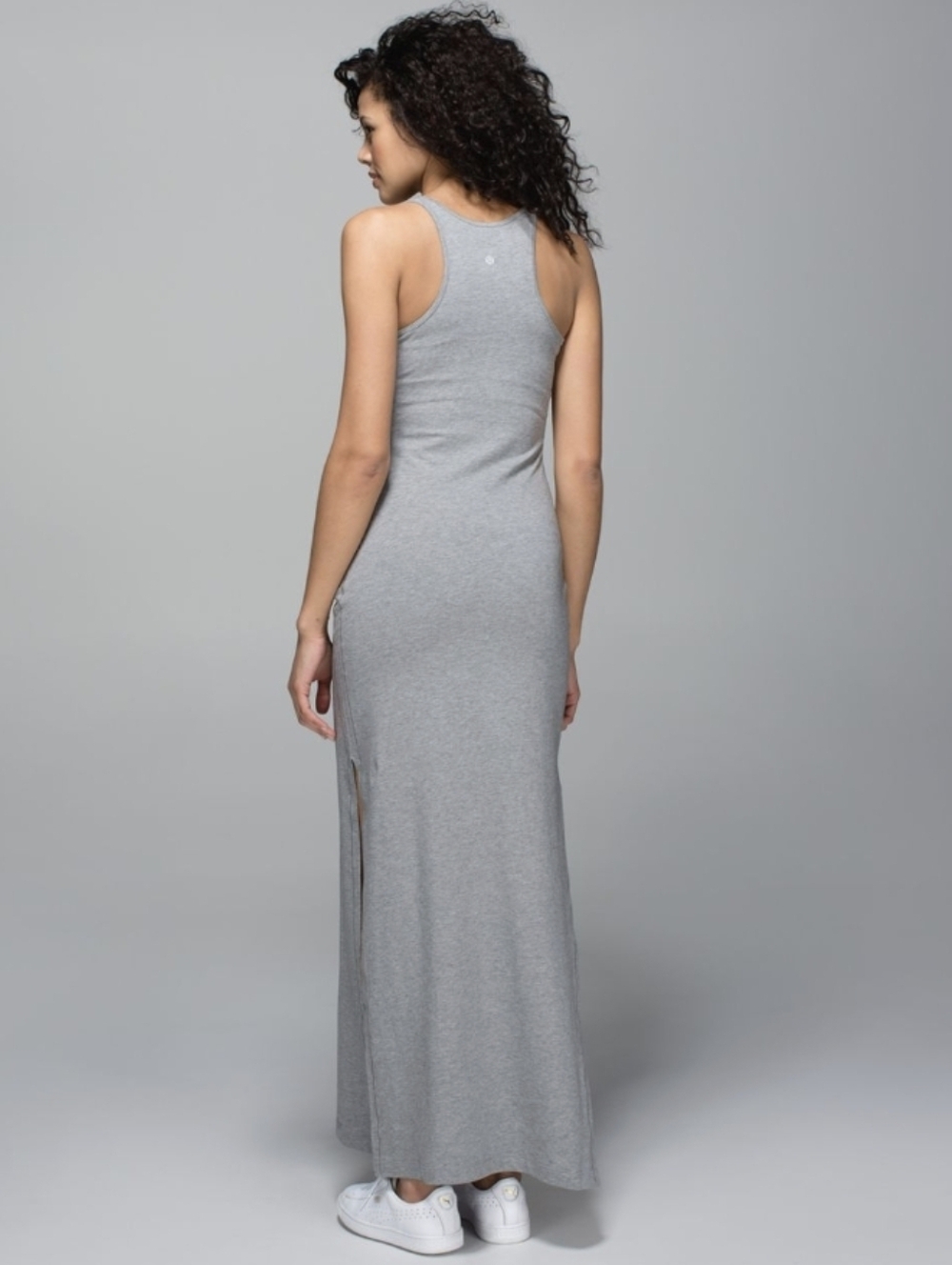 Lululemon Refresh Maxi Dress In Heathered Medium Grey Size 6 (Size Rag Removed) - Picture 2 of 7